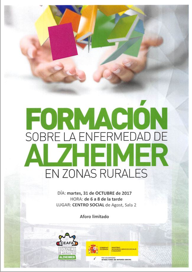 Cartel Formación Alzheimer Zonas Rurales