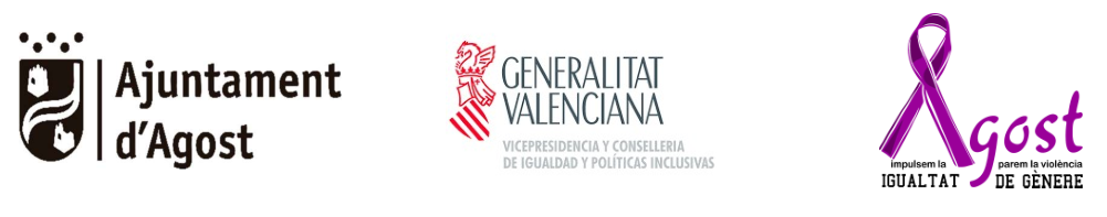 Ajuntament d'Agost, Generariltat Valencia Vicepresidencia y Conselleria de Igualdad y Politicas Inclusivas, Agost Impulsemos la IGUALDAD, paremos la violencia de Género
